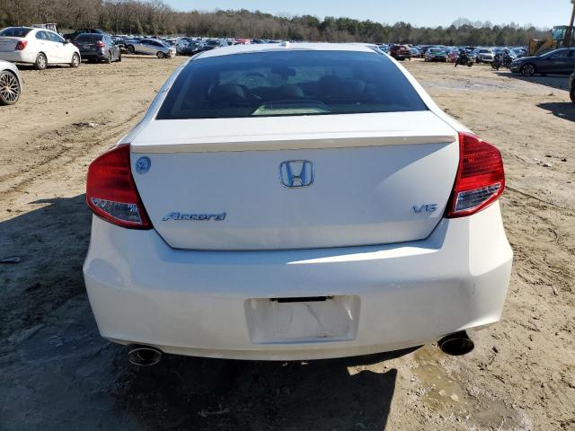 1HGCS2B88BA005838 - 2011 HONDA ACCORD EXL WHITE photo 6