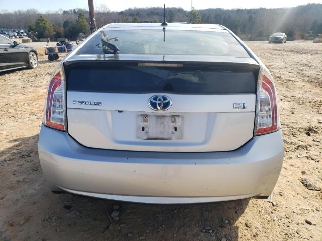 JTDKN3DU6D5545198 - 2013 TOYOTA PRIUS SILVER photo 6