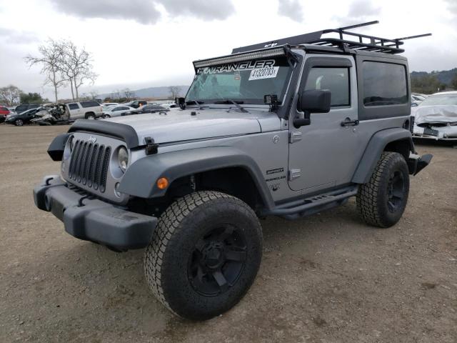 1C4AJWAG7EL116981 - 2014 JEEP WRANGLER SPORT GRAY photo 1