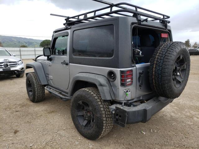 1C4AJWAG7EL116981 - 2014 JEEP WRANGLER SPORT GRAY photo 2