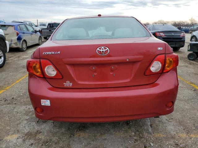 JTDBU4EE1AJ072779 - 2010 TOYOTA COROLLA BASE RED photo 6