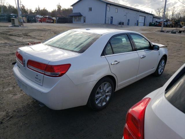 3LNDL2L38CR801091 - 2012 LINCOLN MKZ HYBRID WHITE photo 3