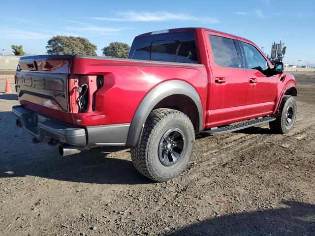 1FTFW1RG5HFA00468 - 2017 FORD F150 RAPTOR BURGUNDY photo 3