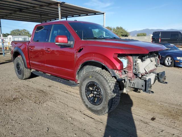 1FTFW1RG5HFA00468 - 2017 FORD F150 RAPTOR BURGUNDY photo 4