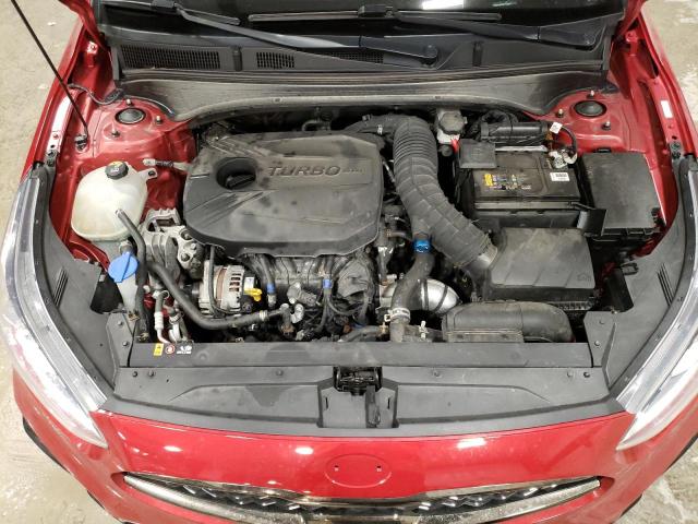 3KPF44AC2LE183931 - 2020 KIA FORTE GT RED photo 11