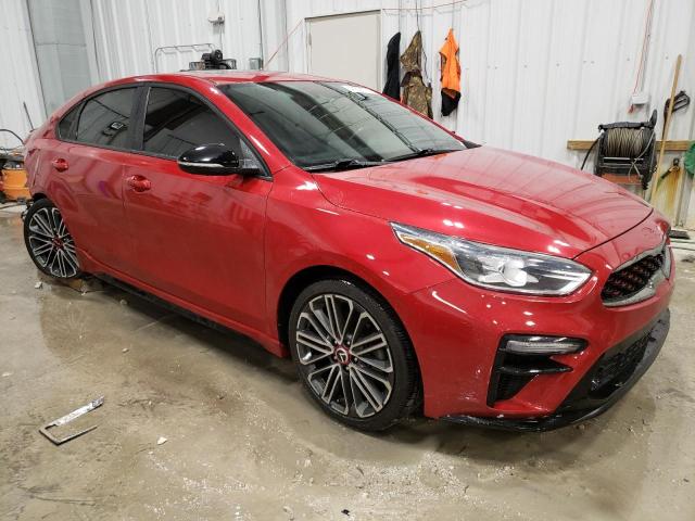 3KPF44AC2LE183931 - 2020 KIA FORTE GT RED photo 4