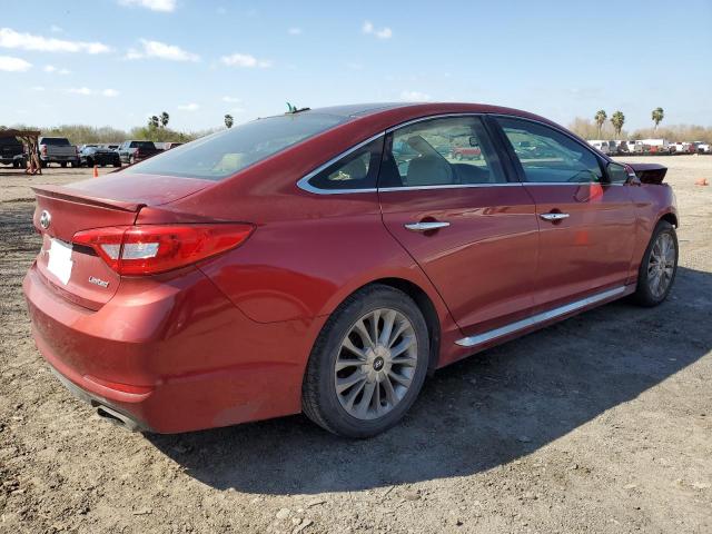 5NPE34AFXFH080216 - 2015 HYUNDAI SONATA SPORT RED photo 3