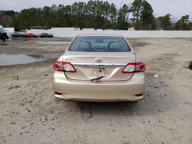 2T1BU4EE3BC659756 - 2011 TOYOTA COROLLA BASE TAN photo 6