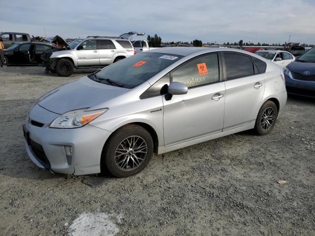 JTDKN3DU6F0462225 - 2015 TOYOTA PRIUS SILVER photo 1