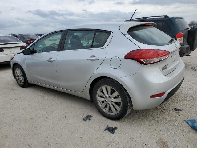 KNAFX5A83F5383495 - 2015 KIA FORTE EX SILVER photo 2