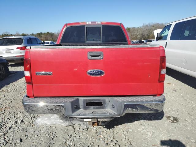 1FTRW12W74KC53517 - 2004 FORD F150 SUPERCREW RED photo 6