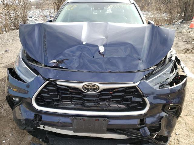 5TDHZRBH8MS077363 - 2021 TOYOTA HIGHLANDER XLE BLUE photo 12