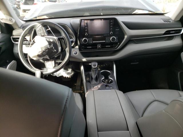 5TDHZRBH8MS077363 - 2021 TOYOTA HIGHLANDER XLE BLUE photo 8