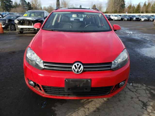 3VWPL7AJ7DM605476 - 2013 VOLKSWAGEN JETTA TDI RED photo 5