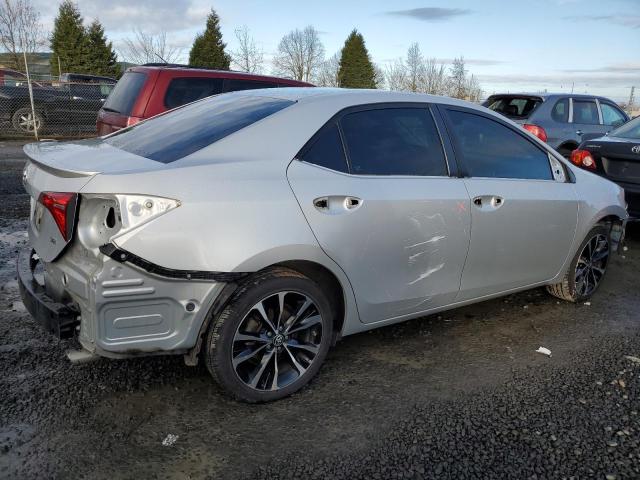 2T1BURHEXHC790832 - 2017 TOYOTA COROLLA L SILVER photo 3