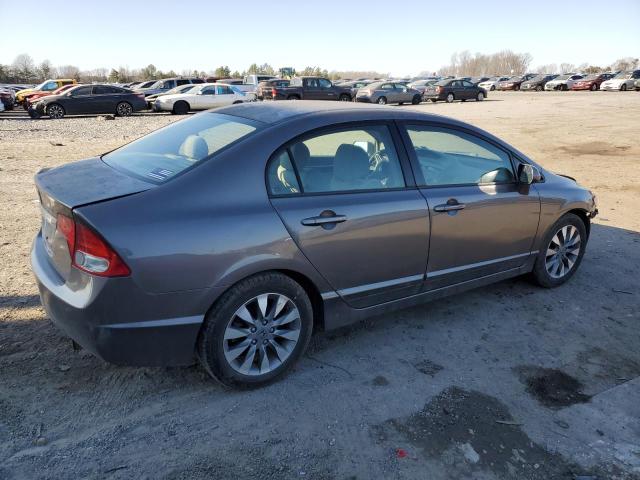 2HGFA15889H516113 - 2009 HONDA CIVIC EX GRAY photo 3