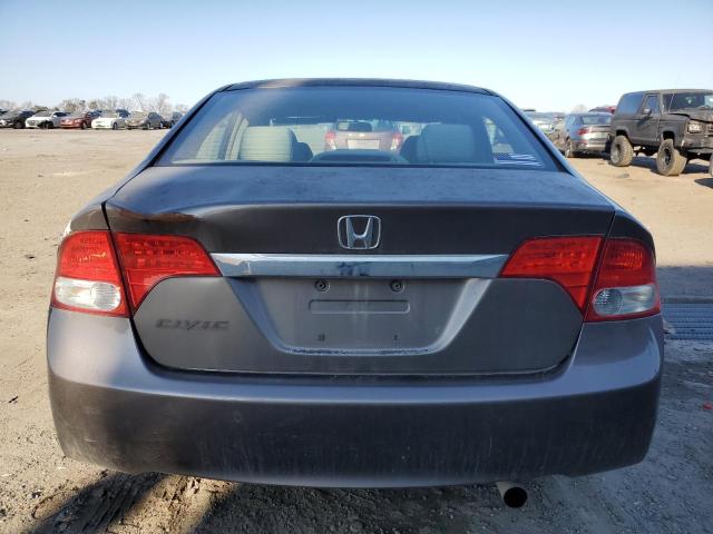 2HGFA15889H516113 - 2009 HONDA CIVIC EX GRAY photo 6