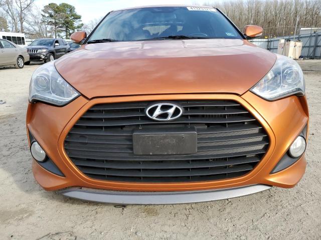 KMHTC6AE6DU094736 - 2013 HYUNDAI VELOSTER TURBO ORANGE photo 5