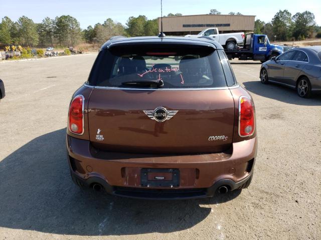 WMWZC5C57DWP30054 - 2013 MINI COOPER S COUNTRYMAN BROWN photo 6