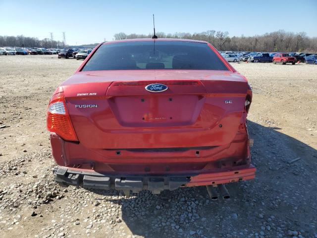 3FAHP0HA5CR169632 - 2012 FORD FUSION SE RED photo 6