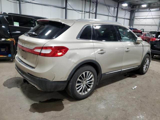 2LMPJ6KRXHBL16980 - 2017 LINCOLN MKX SELECT BEIGE photo 3