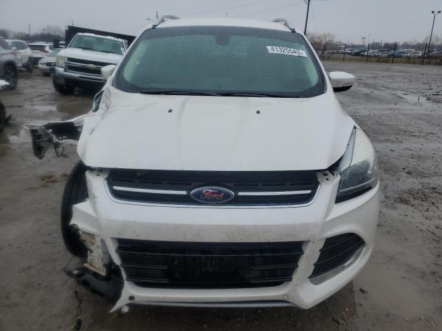 1FMCU0JX9EUC20374 - 2014 FORD ESCAPE TITANIUM WHITE photo 5