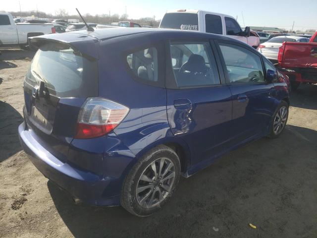 JHMGE8H59DC081114 - 2013 HONDA FIT SPORT BLUE photo 3