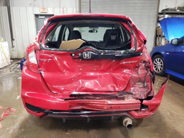 3HGGK5G6XJM711821 - 2018 HONDA FIT SPORT RED photo 6