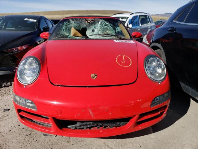 WP0CB29996S768707 - 2006 PORSCHE 911 CARRERA S CABRIOLET RED photo 5