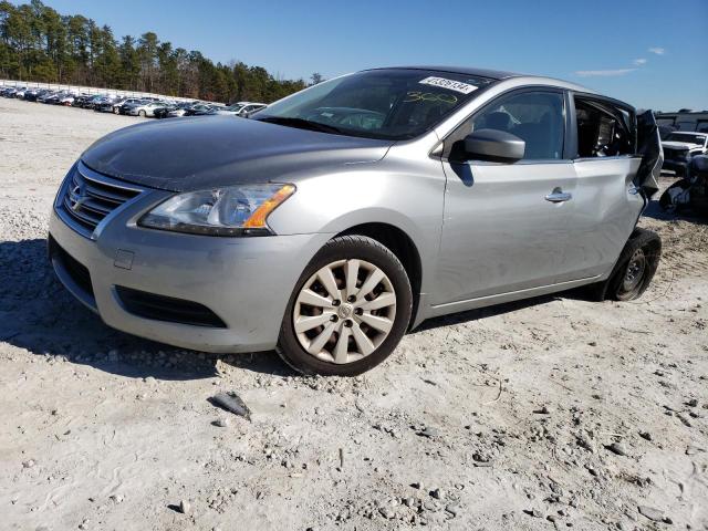 3N1AB7AP0EL628110 - 2014 NISSAN SENTRA S SILVER photo 1