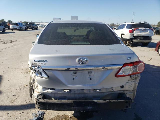 5YFBU4EE7CP061798 - 2012 TOYOTA COROLLA BASE SILVER photo 6