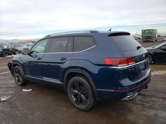 1V2AR2CA0NC546070 - 2022 VOLKSWAGEN ATLAS SEL R-LINE BLUE photo 2