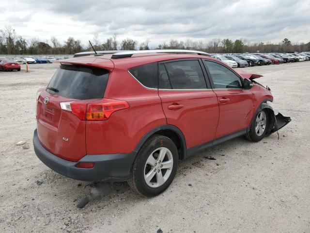 2T3WFREV8EW130550 - 2014 TOYOTA RAV4 XLE RED photo 3