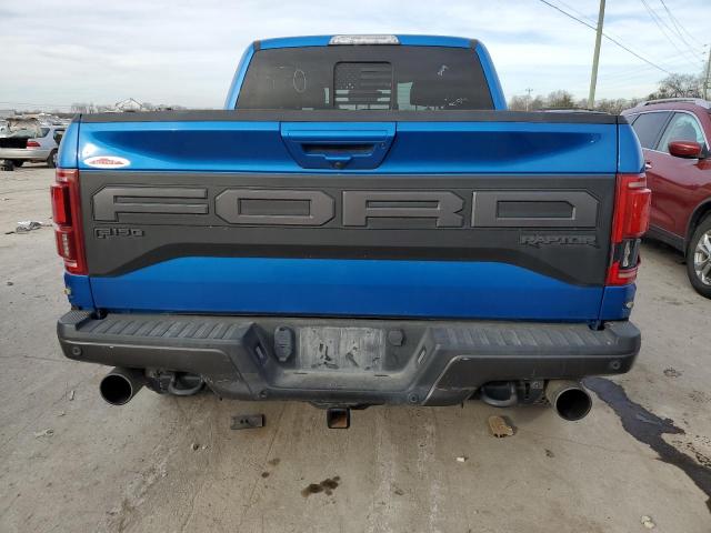 1FTFW1RG9KFD00845 - 2019 FORD F150 RAPTOR BLUE photo 6