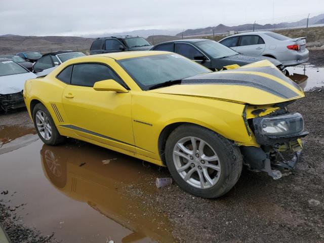 2G1FA1E31E9153623 - 2014 CHEVROLET CAMARO LS YELLOW photo 4