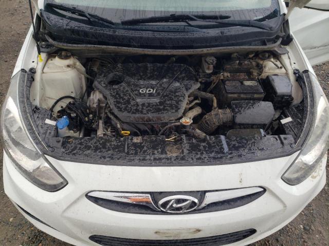 KMHCT4AE4DU310135 - 2013 HYUNDAI ACCENT GLS WHITE photo 11