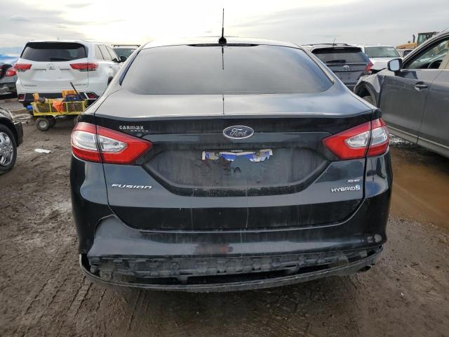 3FA6P0LU2ER345452 - 2014 FORD FUSION SE HYBRID BLACK photo 6