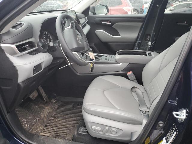 5TDHZRBH0NS582993 - 2022 TOYOTA HIGHLANDER XLE BLUE photo 7