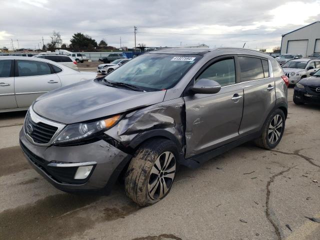 KNDPCCA29C7310828 - 2012 KIA SPORTAGE EX GRAY photo 1