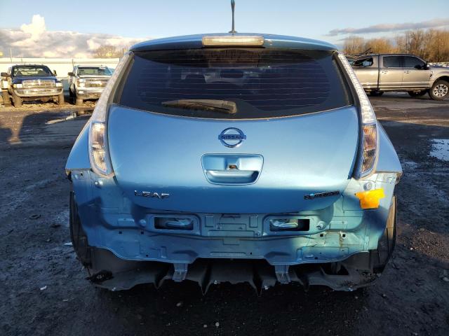 1N4AZ0CP6DC410637 - 2013 NISSAN LEAF S BLUE photo 6