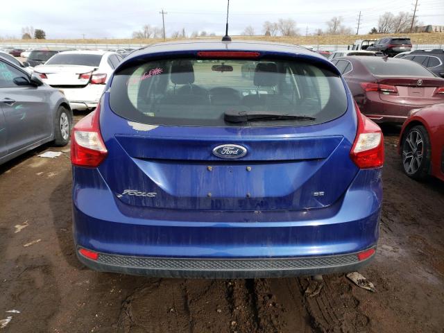 1FAHP3K25CL251507 - 2012 FORD FOCUS SE BLUE photo 6