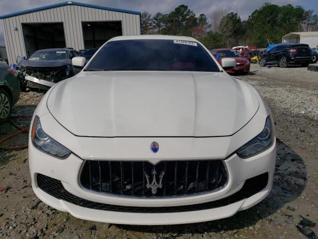 ZAM57XSA0F1146199 - 2015 MASERATI GHIBLI WHITE photo 5