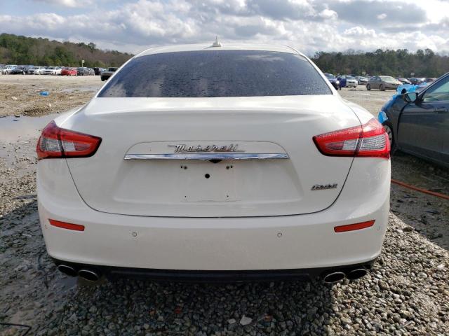 ZAM57XSA0F1146199 - 2015 MASERATI GHIBLI WHITE photo 6