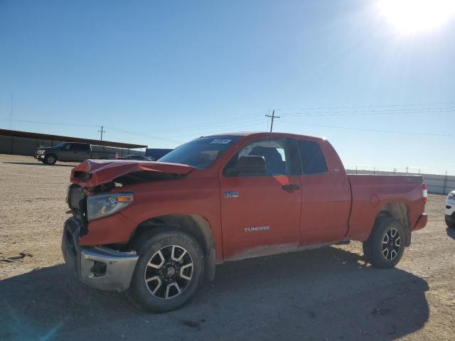 5TFUY5F18JX713521 - 2018 TOYOTA TUNDRA DOUBLE CAB SR/SR5 ORANGE photo 1