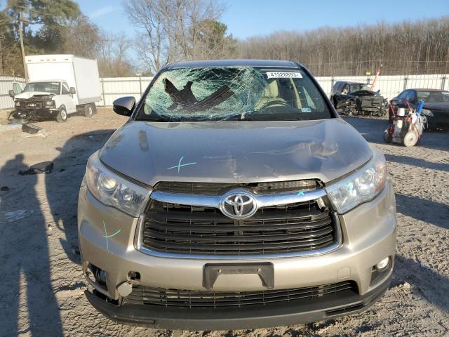 5TDBKRFH4GS339405 - 2016 TOYOTA HIGHLANDER LE GOLD photo 5