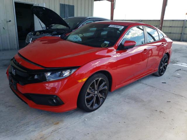 2HGFC2F87LH554406 - 2020 HONDA CIVIC SPORT 红色 照片 1