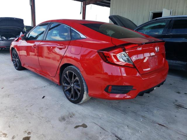 2HGFC2F87LH554406 - 2020 HONDA CIVIC SPORT 红色 照片 2