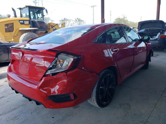 2HGFC2F87LH554406 - 2020 HONDA CIVIC SPORT 红色 照片 3