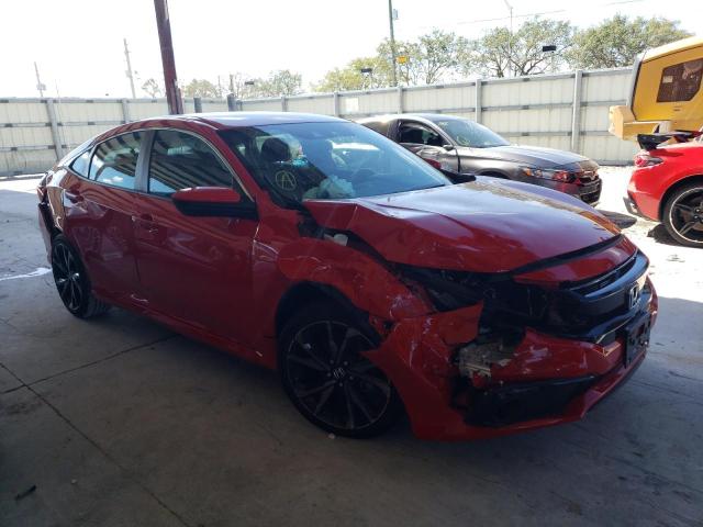 2HGFC2F87LH554406 - 2020 HONDA CIVIC SPORT 红色 照片 4