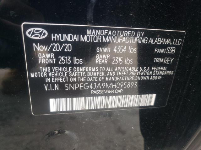 5NPEG4JA9MH095893 - 2021 HYUNDAI SONATA SE BLACK photo 13